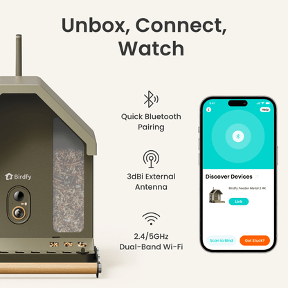 Birdfy Feeder Metal 2 4K - Smart Bird Feeder with Camera