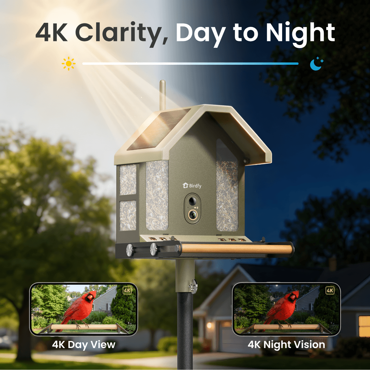 Birdfy Feeder Metal 2 4K - Smart Bird Feeder with Camera