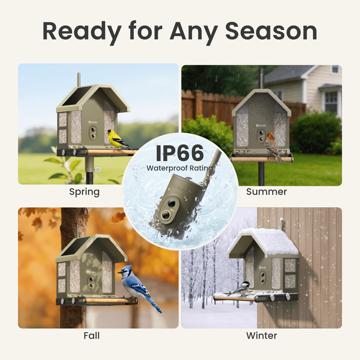 Birdfy Feeder Metal 2 4K - Smart Bird Feeder with Camera